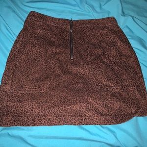 Cheetah print skirt